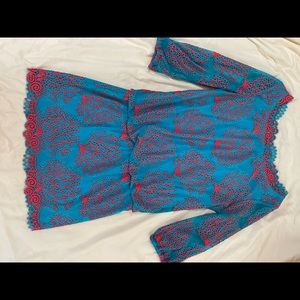 Lily Pulitzer Cee Cee size 8 party dress! Elastic waistband, off shoulder